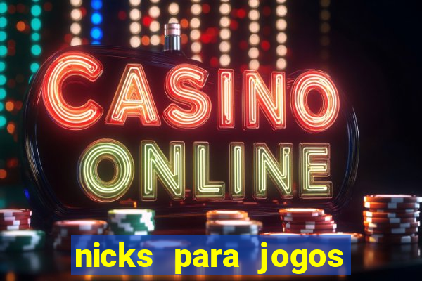 nicks para jogos de tiro